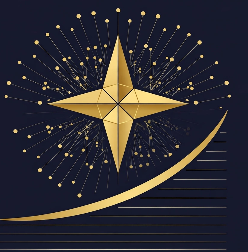 DCA Navigator — gold compass star emblem